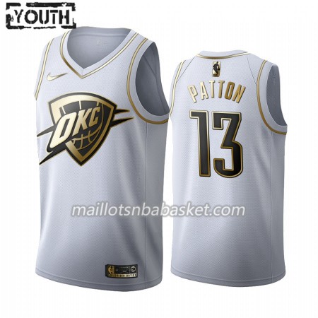 Maillot Enfant Oklahoma City Thunder Justin Patton 13 2019-20 Nike Blanc Golden Edition Swingman